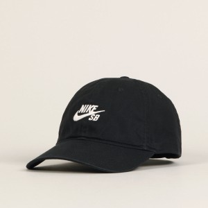 Nike SB Club Cap Black White
